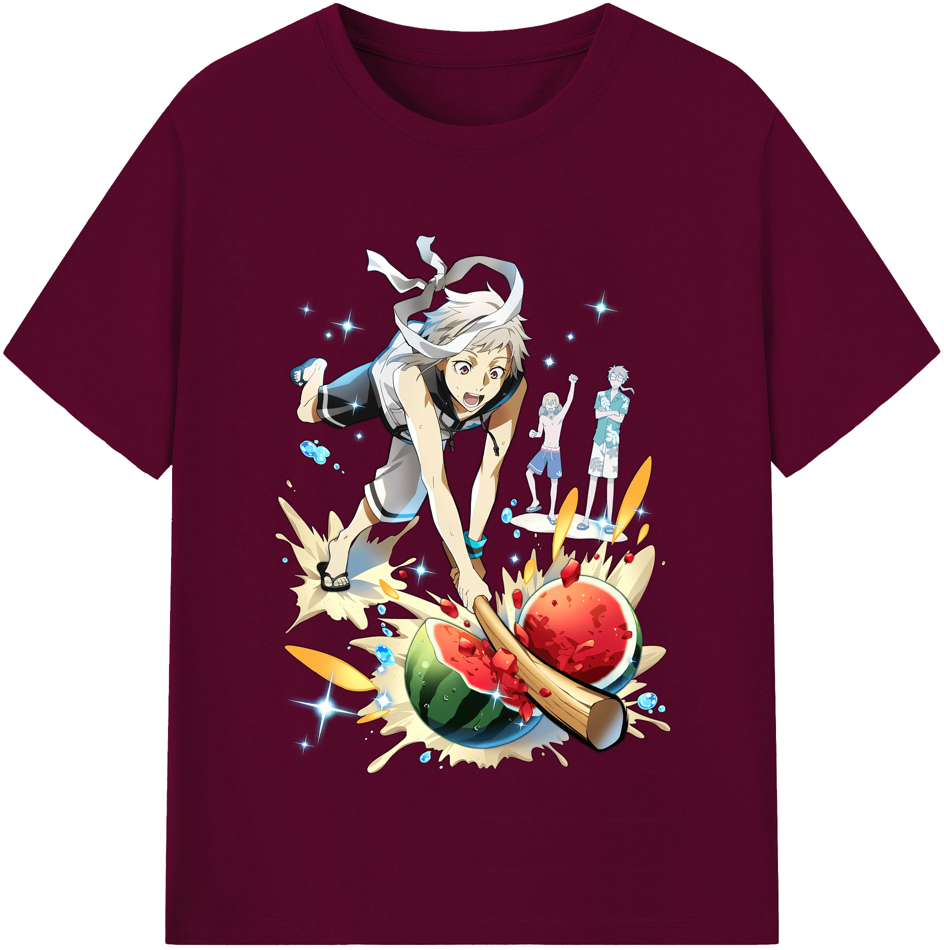 （画像用） 文豪ストレイドッグス Bungo Stray Dogs レディースカジュアルプリントTシャツ（綿100％）
